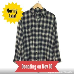 Madewell Oversize Andover Plaid Soft Flannel Shirt